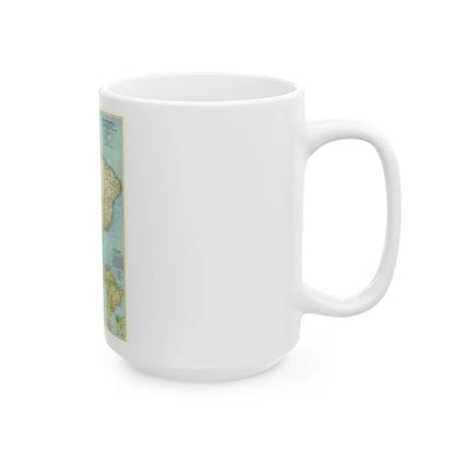 South America (1942) (Map) White Coffee Mug-Go Mug Yourself