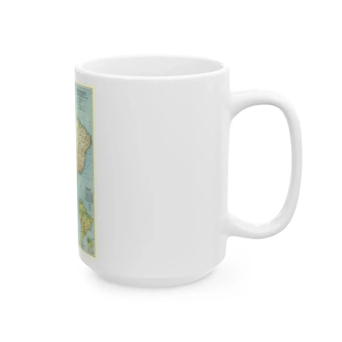 South America (1942) (Map) White Coffee Mug - Go Mug Yourself