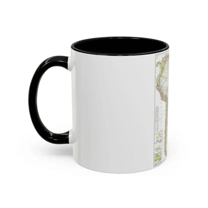 South America (1950) (Map) Accent Coffee Mug - Go Mug Yourself