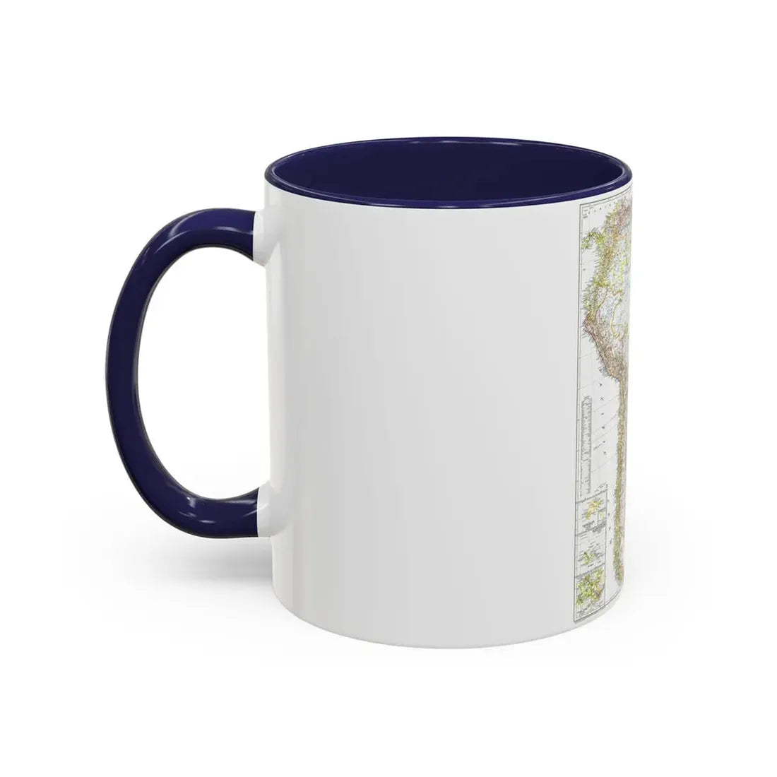South America (1950) (Map) Accent Coffee Mug - Go Mug Yourself