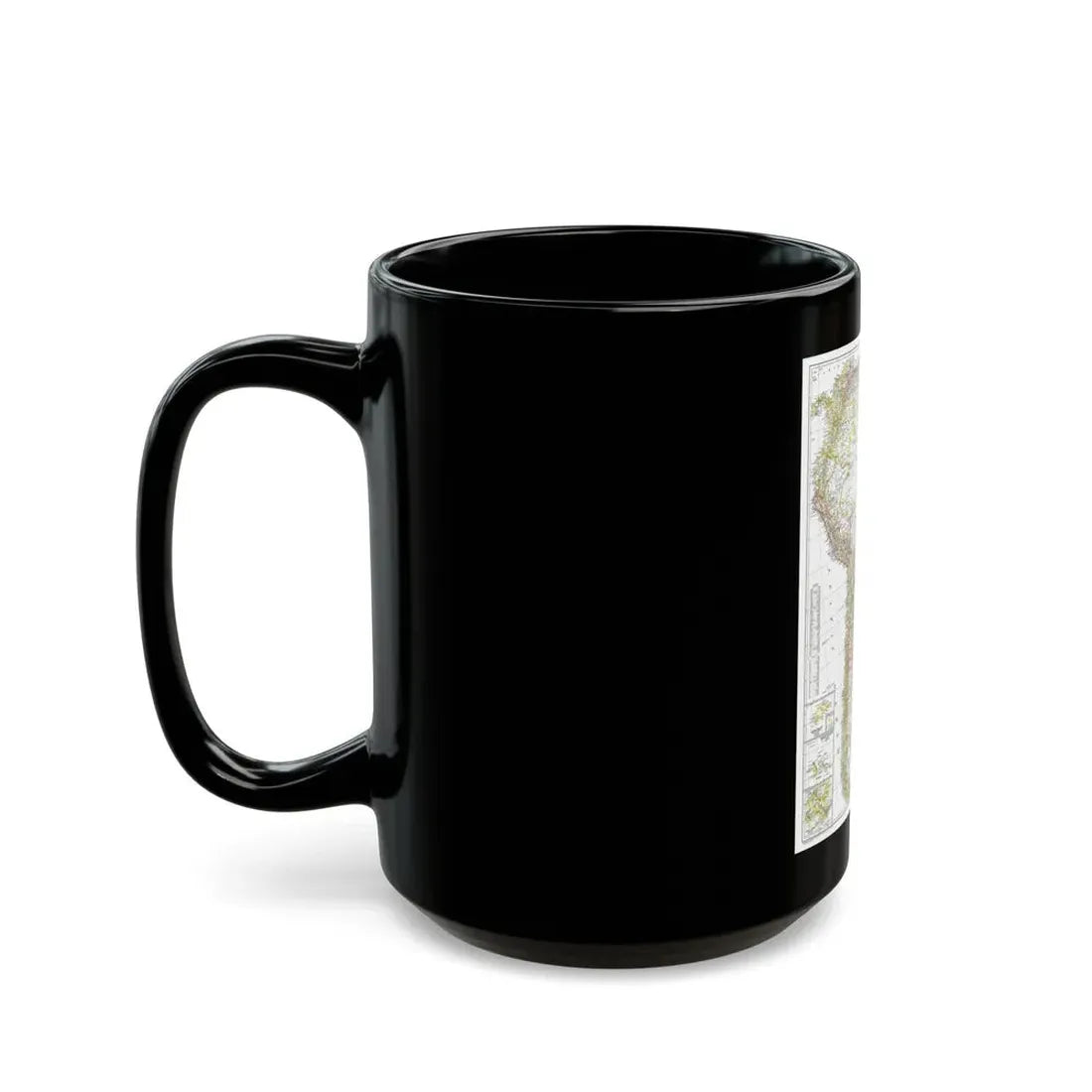 South America (1950) (Map) Black Coffee Mug - Go Mug Yourself