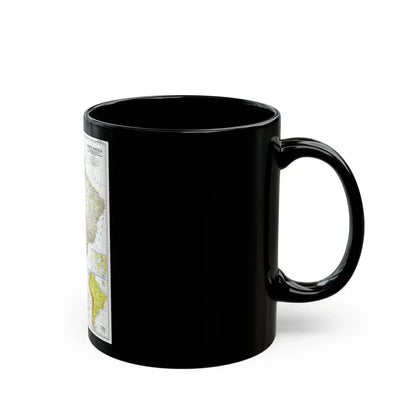 South America (1950) (Map) Black Coffee Mug - Go Mug Yourself