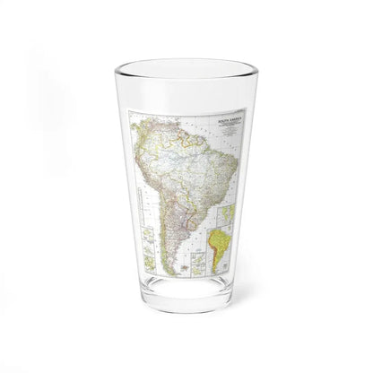 South America (1950) (Map) Pint Glass 16oz 16oz - Go Mug Yourself