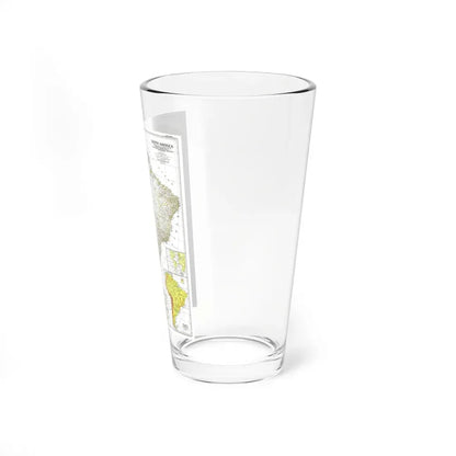 South America (1950) (Map) Pint Glass 16oz - Go Mug Yourself