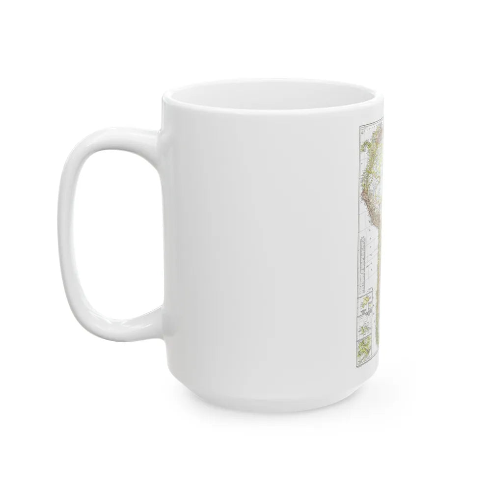 South America (1950) (Map) White Coffee Mug-Go Mug Yourself