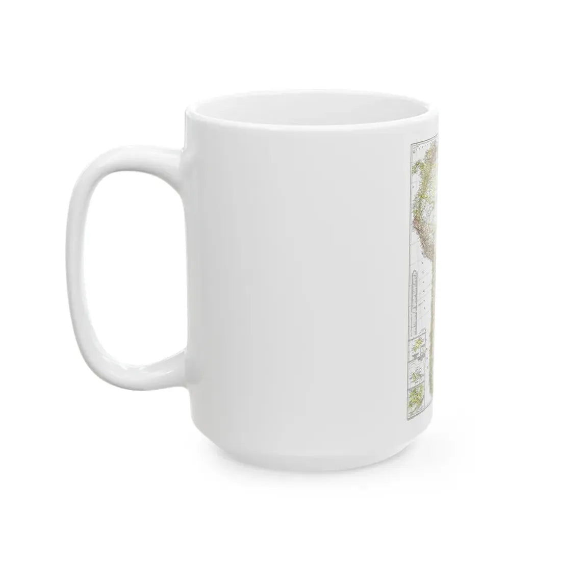 South America (1950) (Map) White Coffee Mug - Go Mug Yourself
