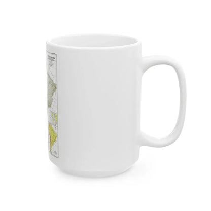 South America (1950) (Map) White Coffee Mug - Go Mug Yourself
