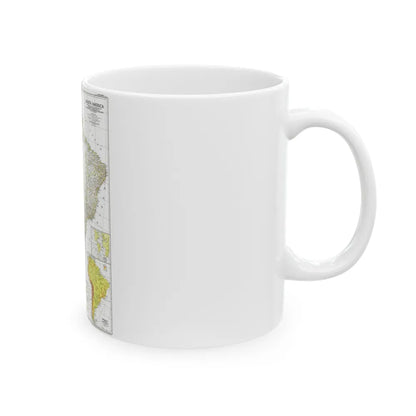 South America (1950) (Map) White Coffee Mug-Go Mug Yourself