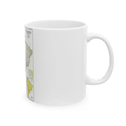 South America (1950) (Map) White Coffee Mug - Go Mug Yourself