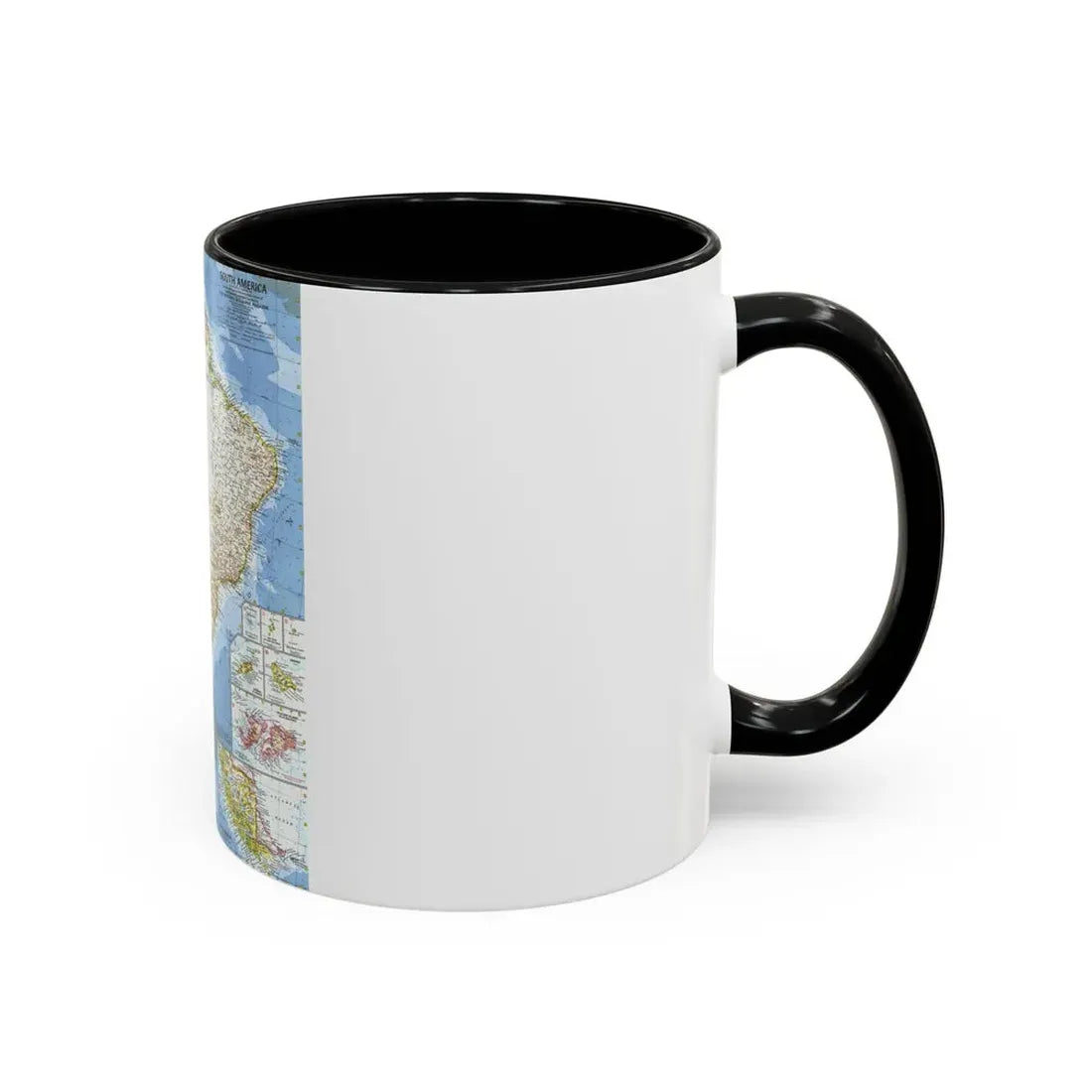 South America (1960) (Map) Accent Coffee Mug - Go Mug Yourself