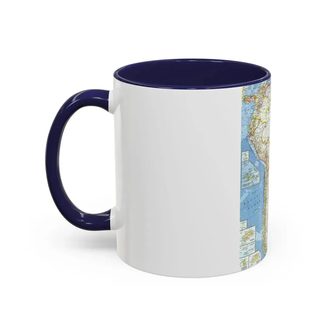 South America (1960) (Map) Accent Coffee Mug - Go Mug Yourself