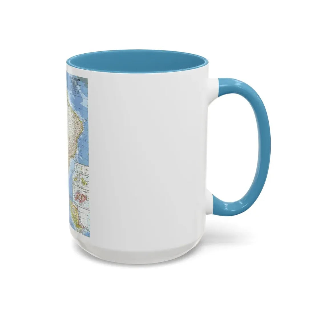 South America (1960) (Map) Accent Coffee Mug - Go Mug Yourself