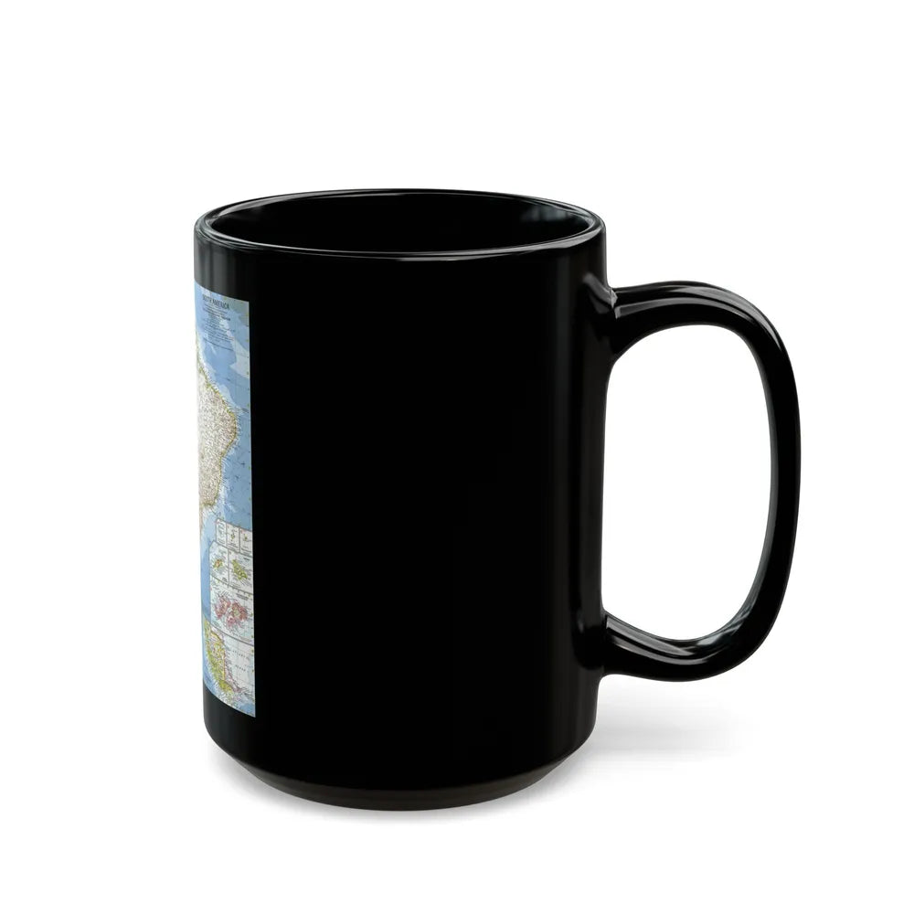 South America (1960) (Map) Black Coffee Mug-Go Mug Yourself