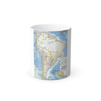 South America (1960) (Map) Color Changing Mug 11oz-11oz-Go Mug Yourself