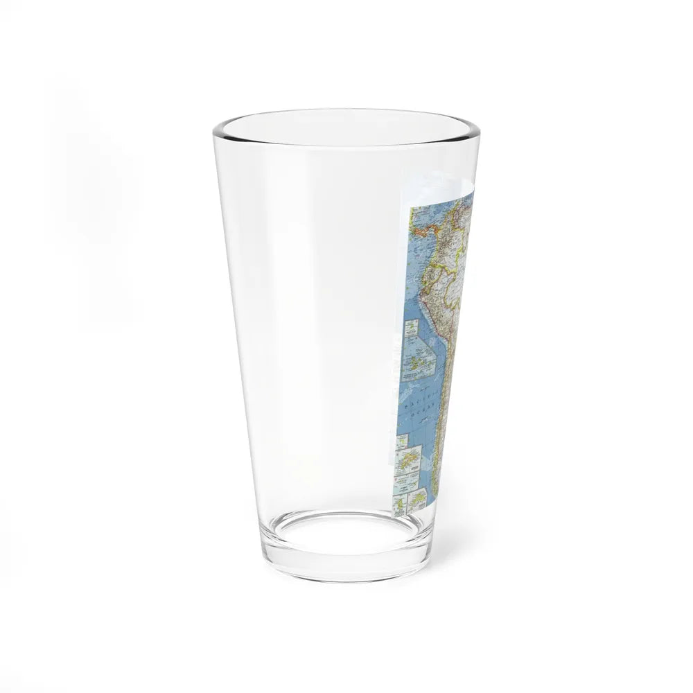 South America (1960) (Map) Pint Glass 16oz-Go Mug Yourself