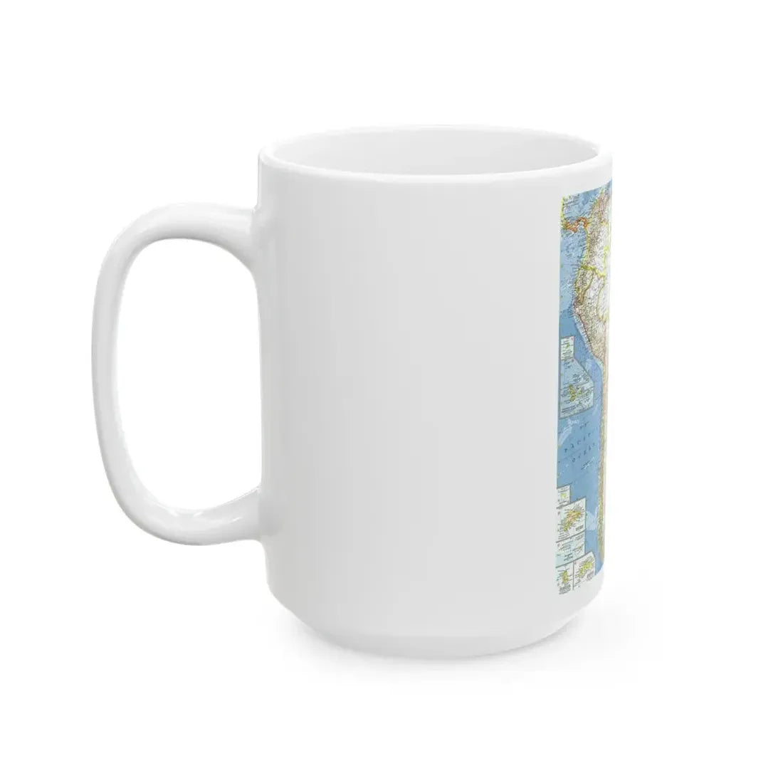 South America (1960) (Map) White Coffee Mug - Go Mug Yourself
