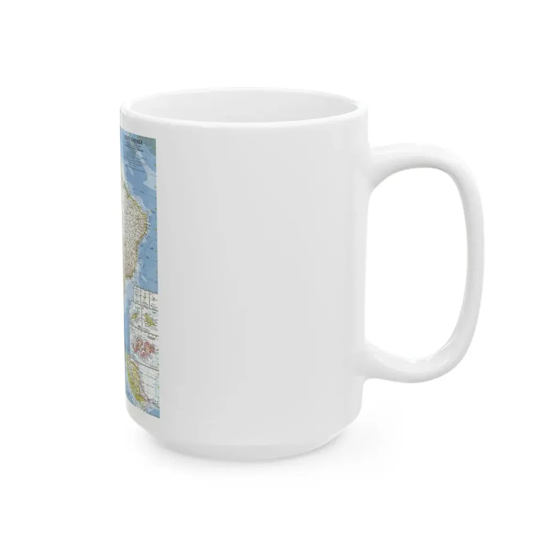 South America (1960) (Map) White Coffee Mug - Go Mug Yourself