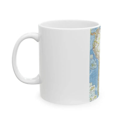 South America (1960) (Map) White Coffee Mug - Go Mug Yourself