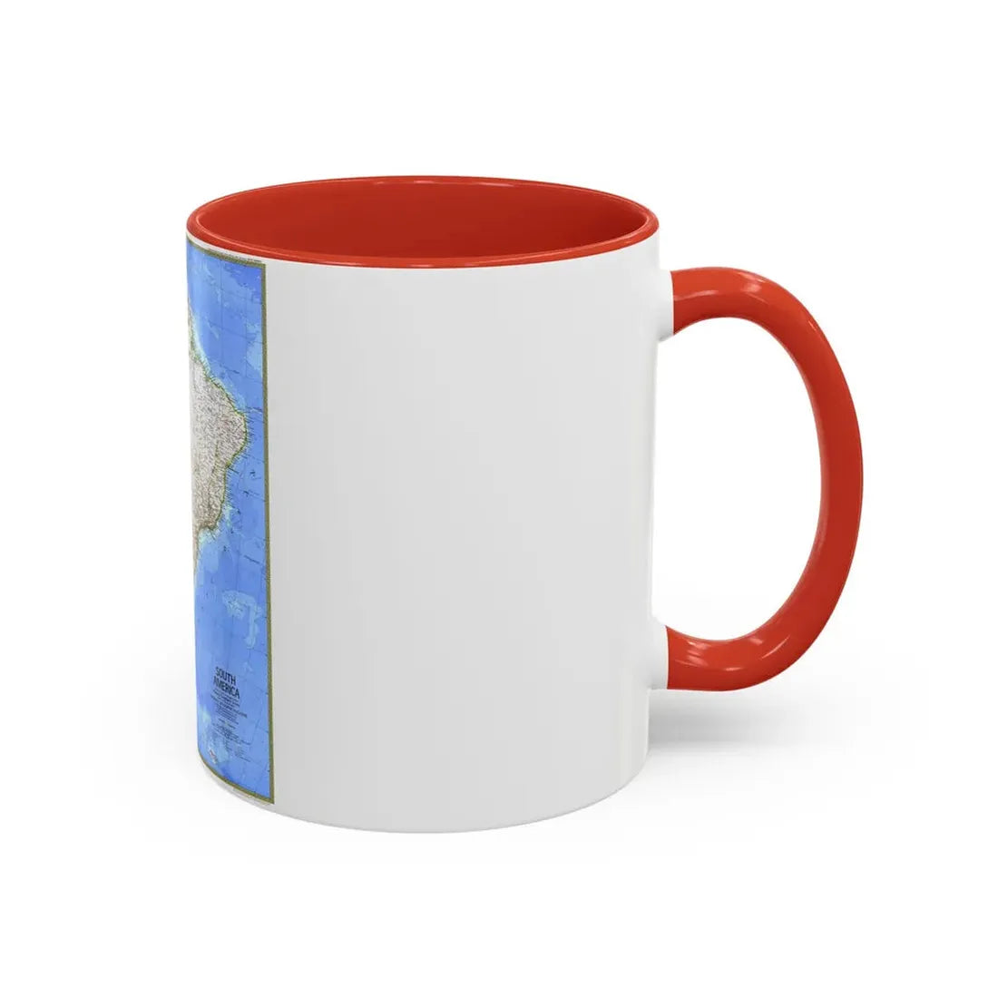 South America (1972) (Map) Accent Coffee Mug - Go Mug Yourself