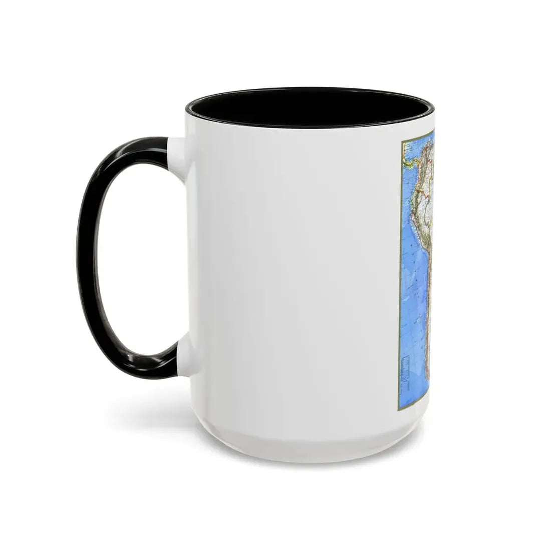 South America (1972) (Map) Accent Coffee Mug - Go Mug Yourself