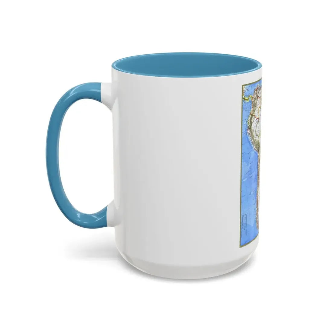 South America (1972) (Map) Accent Coffee Mug - Go Mug Yourself