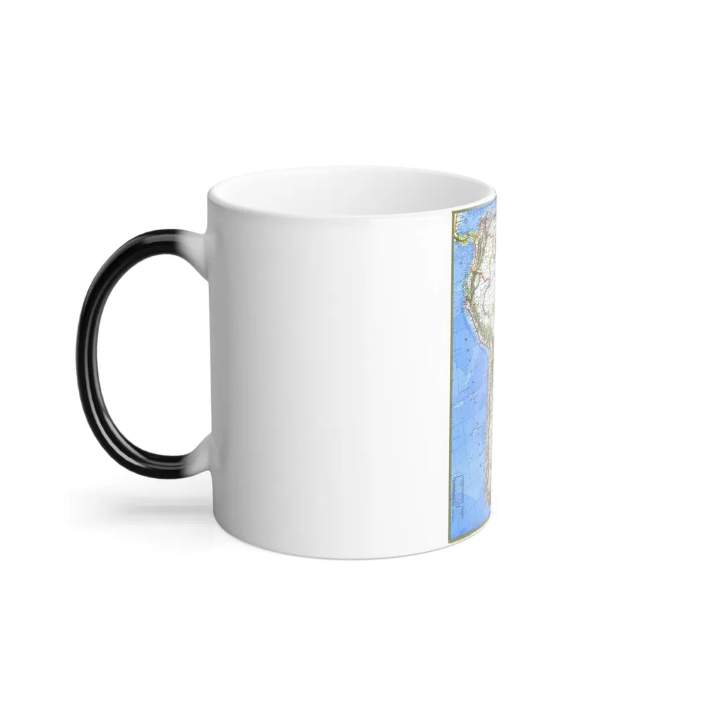 South America (1972) (Map) Color Changing Mug 11oz-Go Mug Yourself