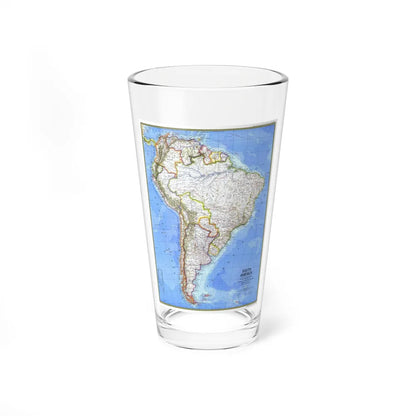 South America (1972) (Map) Pint Glass 16oz-16oz-Go Mug Yourself