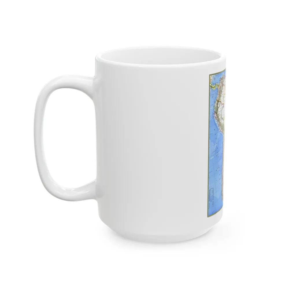 South America (1972) (Map) White Coffee Mug-Go Mug Yourself