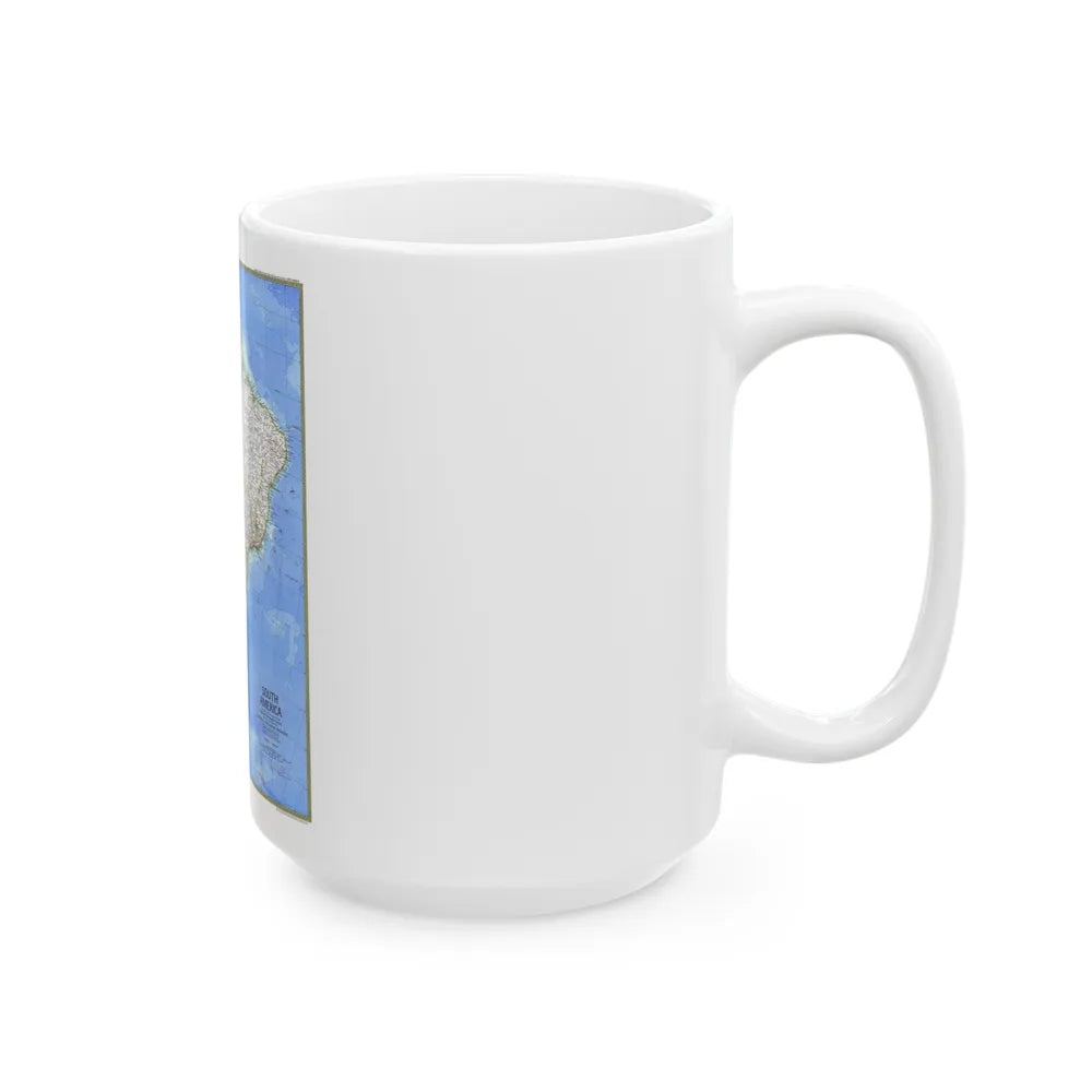 South America (1972) (Map) White Coffee Mug-Go Mug Yourself