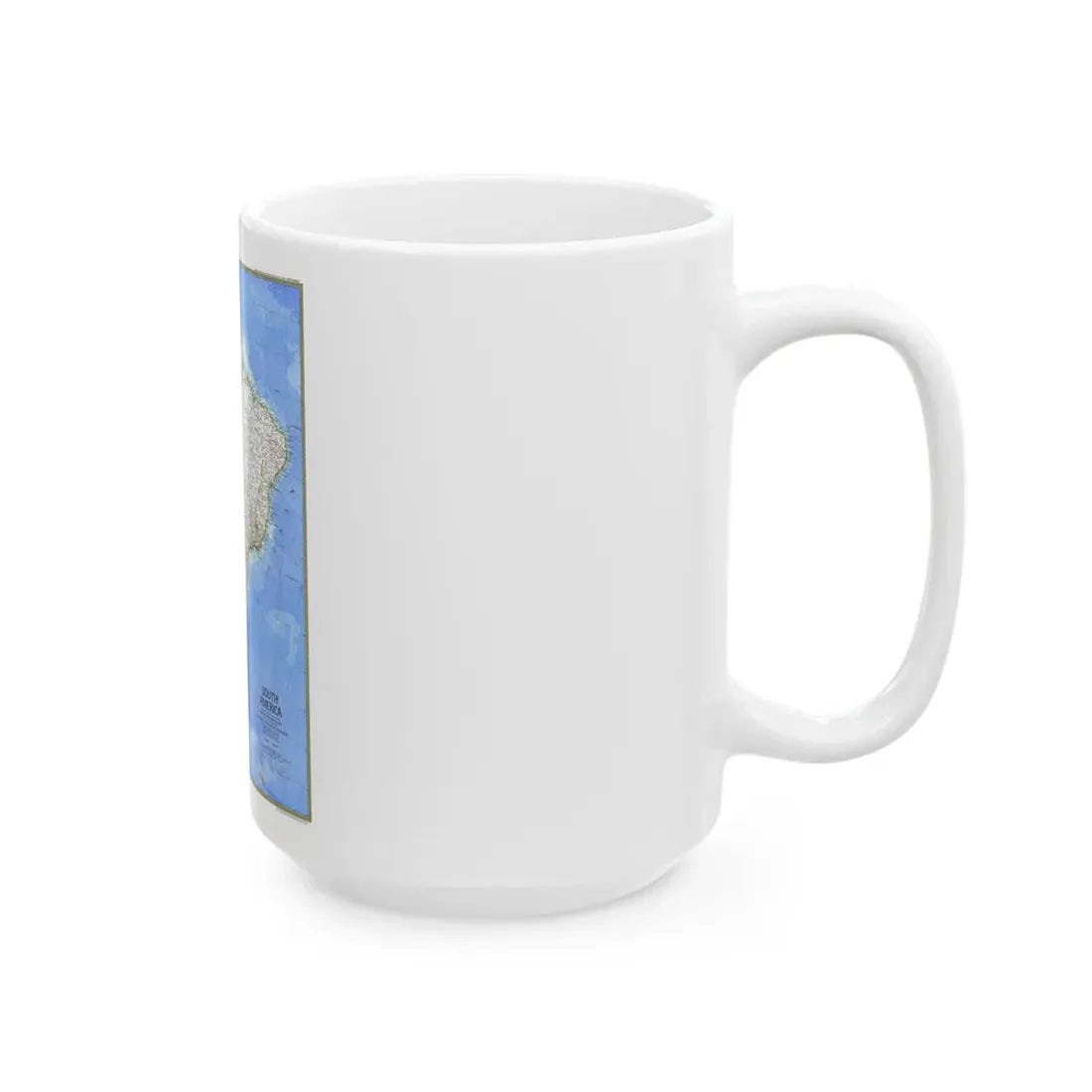 South America (1972) (Map) White Coffee Mug - Go Mug Yourself