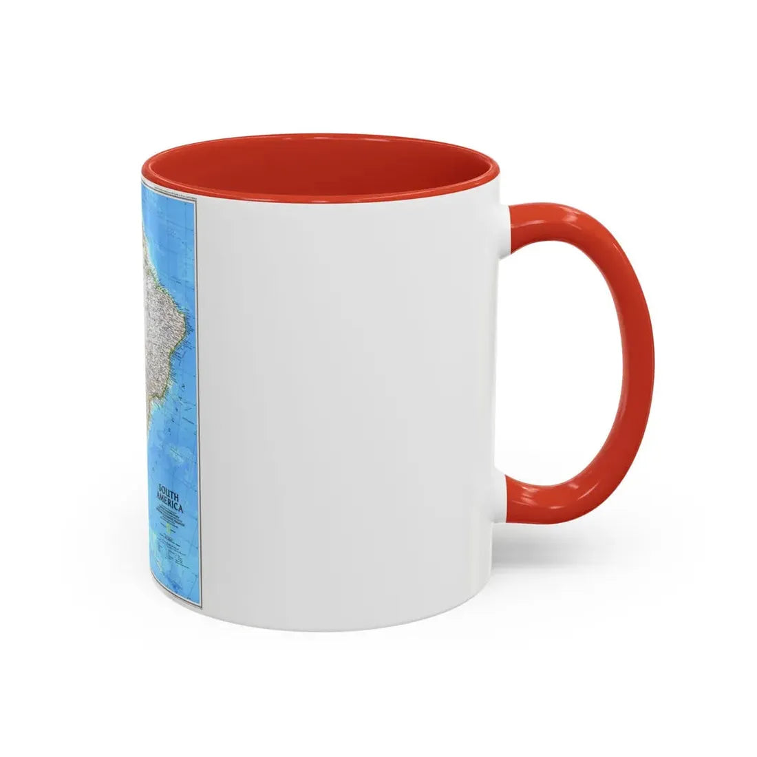 South America (1992) (Map) Accent Coffee Mug - Go Mug Yourself