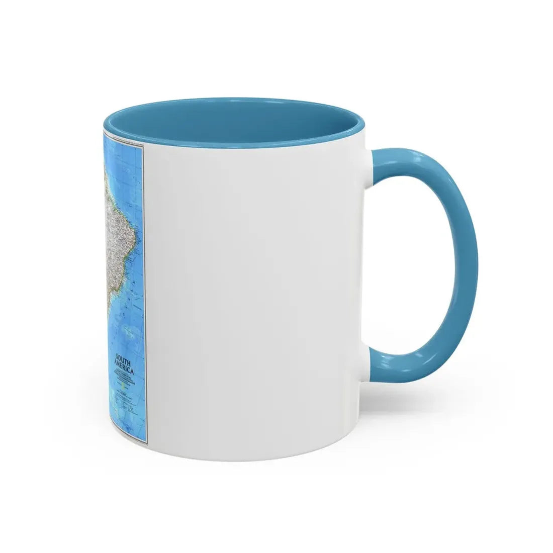 South America (1992) (Map) Accent Coffee Mug - Go Mug Yourself