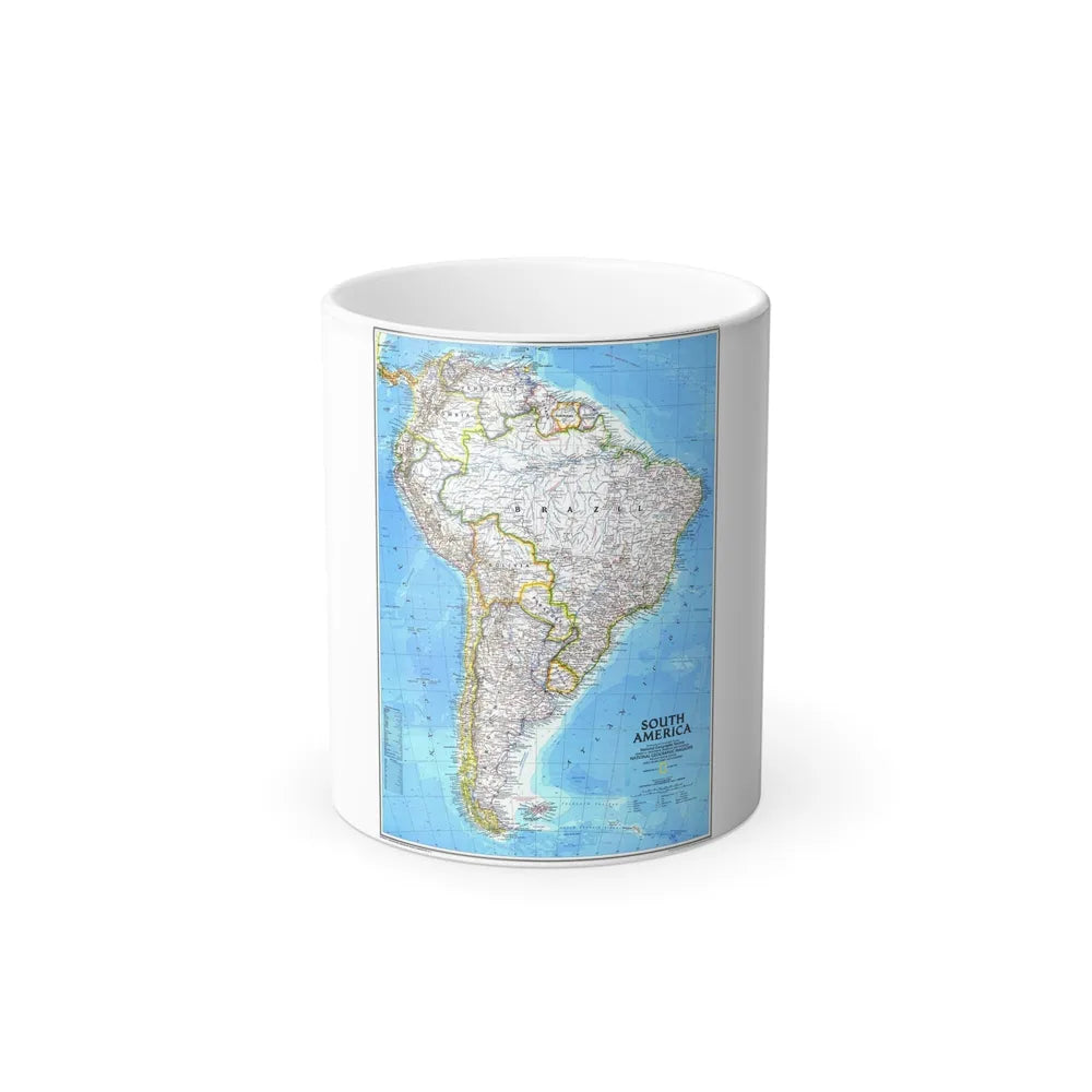 South America (1992) (Map) Color Changing Mug 11oz-11oz-Go Mug Yourself