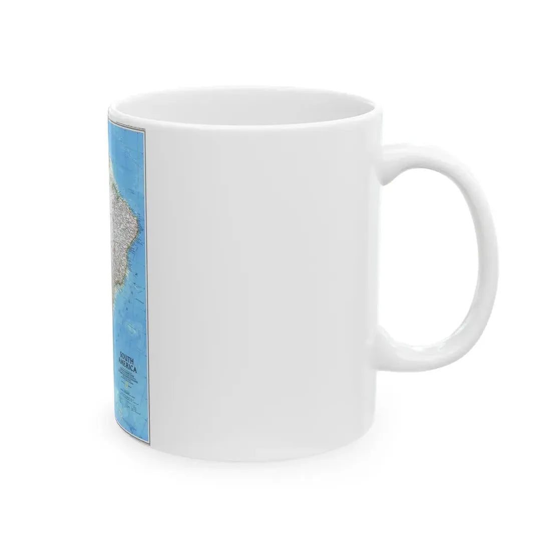 South America (1992) (Map) White Coffee Mug - Go Mug Yourself