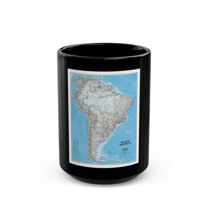 South America (2007) (Map) Black Coffee Mug 15oz - Go Mug Yourself