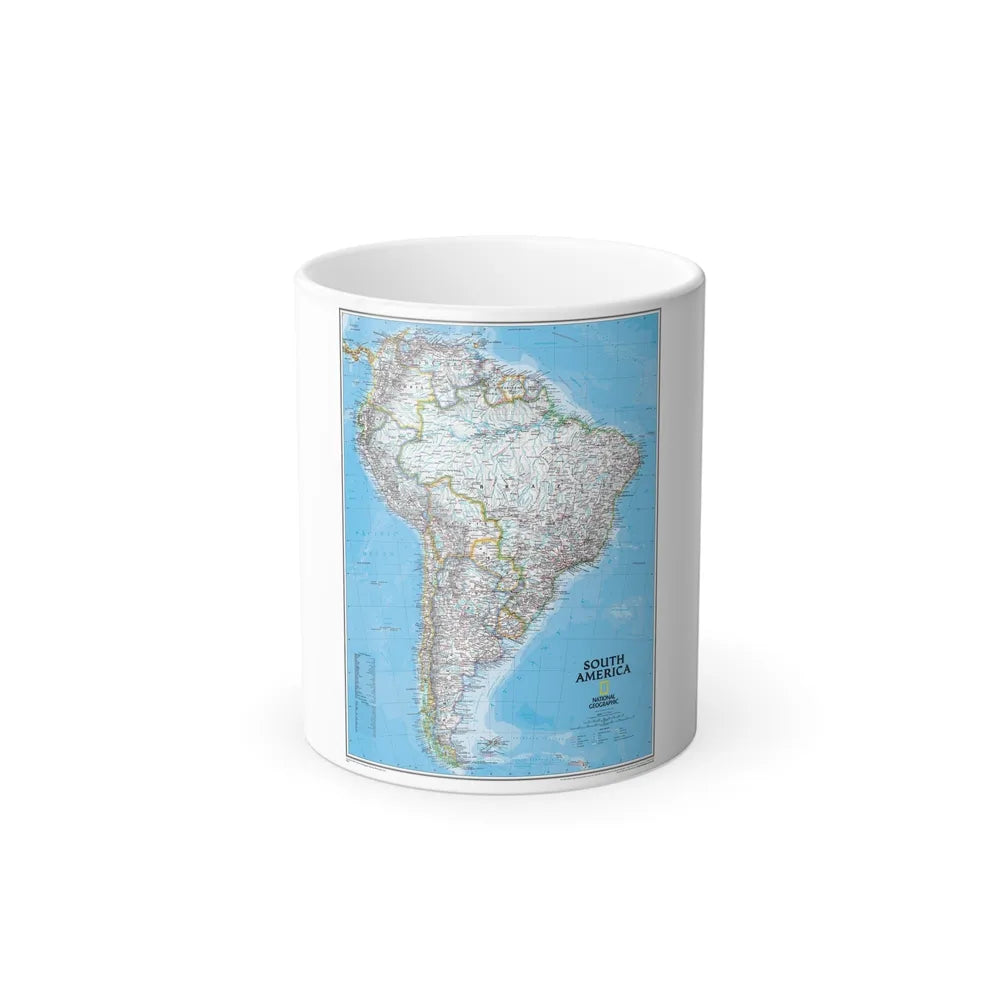 South America (2007) (Map) Color Changing Mug 11oz-11oz-Go Mug Yourself