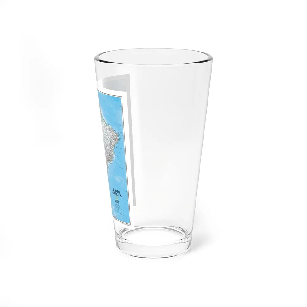 South America (2007) (Map) Pint Glass 16oz-Go Mug Yourself