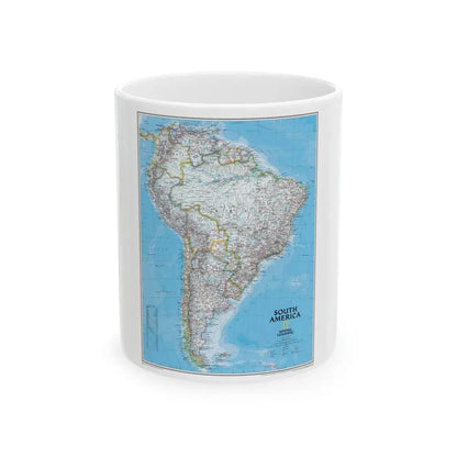 South America (2007) (Map) White Coffee Mug 11oz - Go Mug Yourself