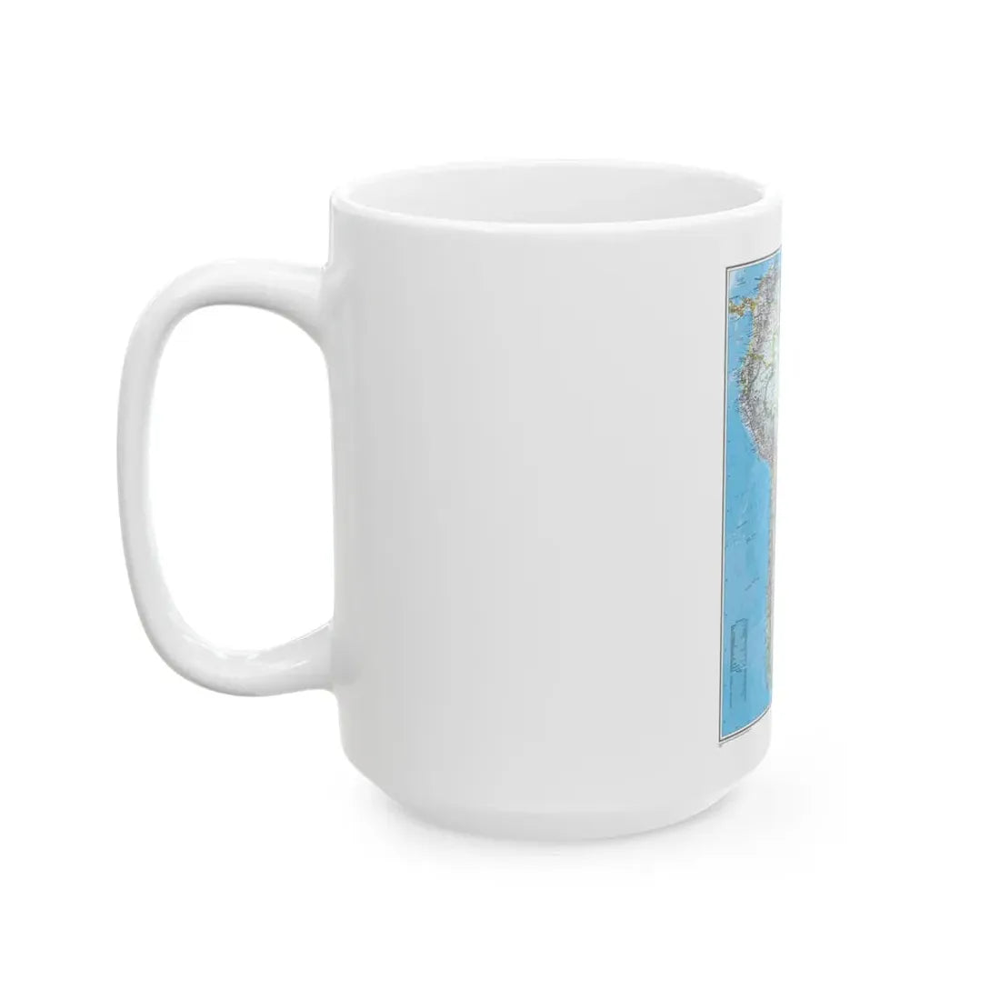 South America (2007) (Map) White Coffee Mug - Go Mug Yourself