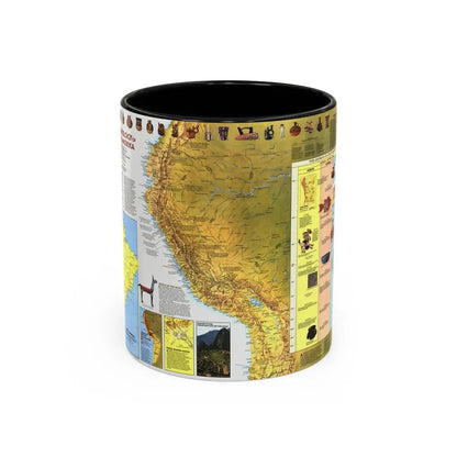 South America - Archaeology (1982) (Map) Accent Coffee Mug 11oz Black - Go Mug Yourself
