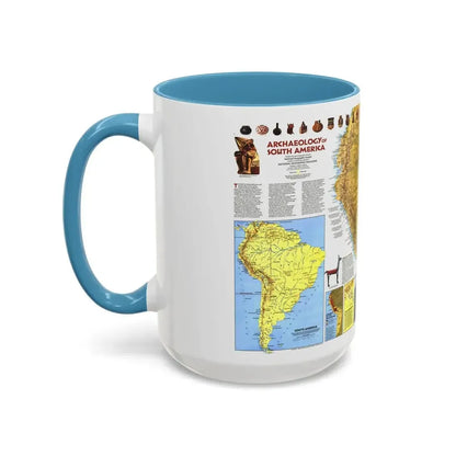 South America - Archaeology (1982) (Map) Accent Coffee Mug - Go Mug Yourself