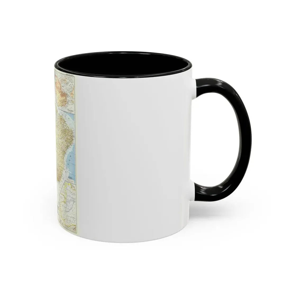South America - Eastern (1955) (Map) Accent Coffee Mug - Go Mug Yourself