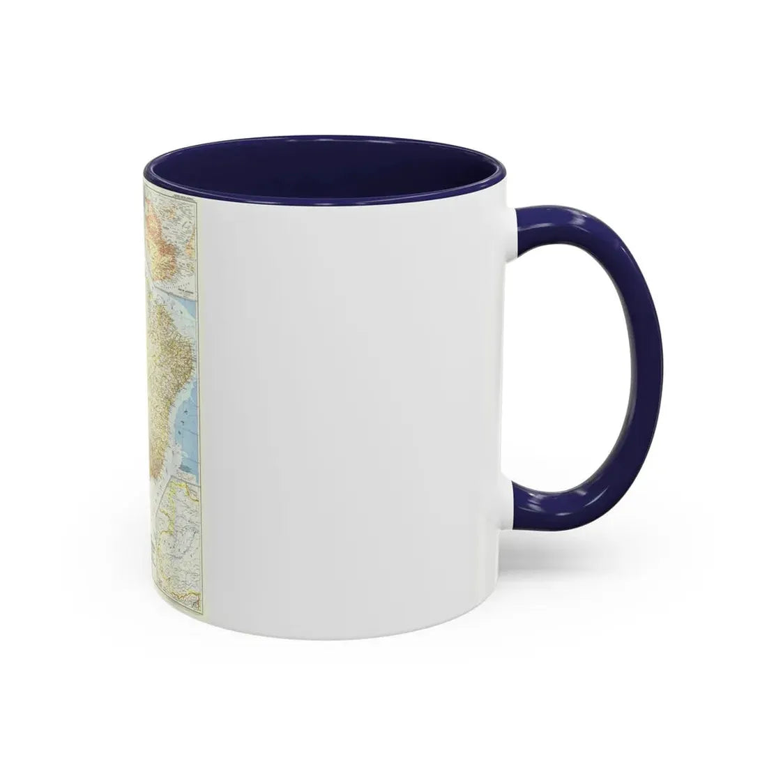 South America - Eastern (1955) (Map) Accent Coffee Mug - Go Mug Yourself