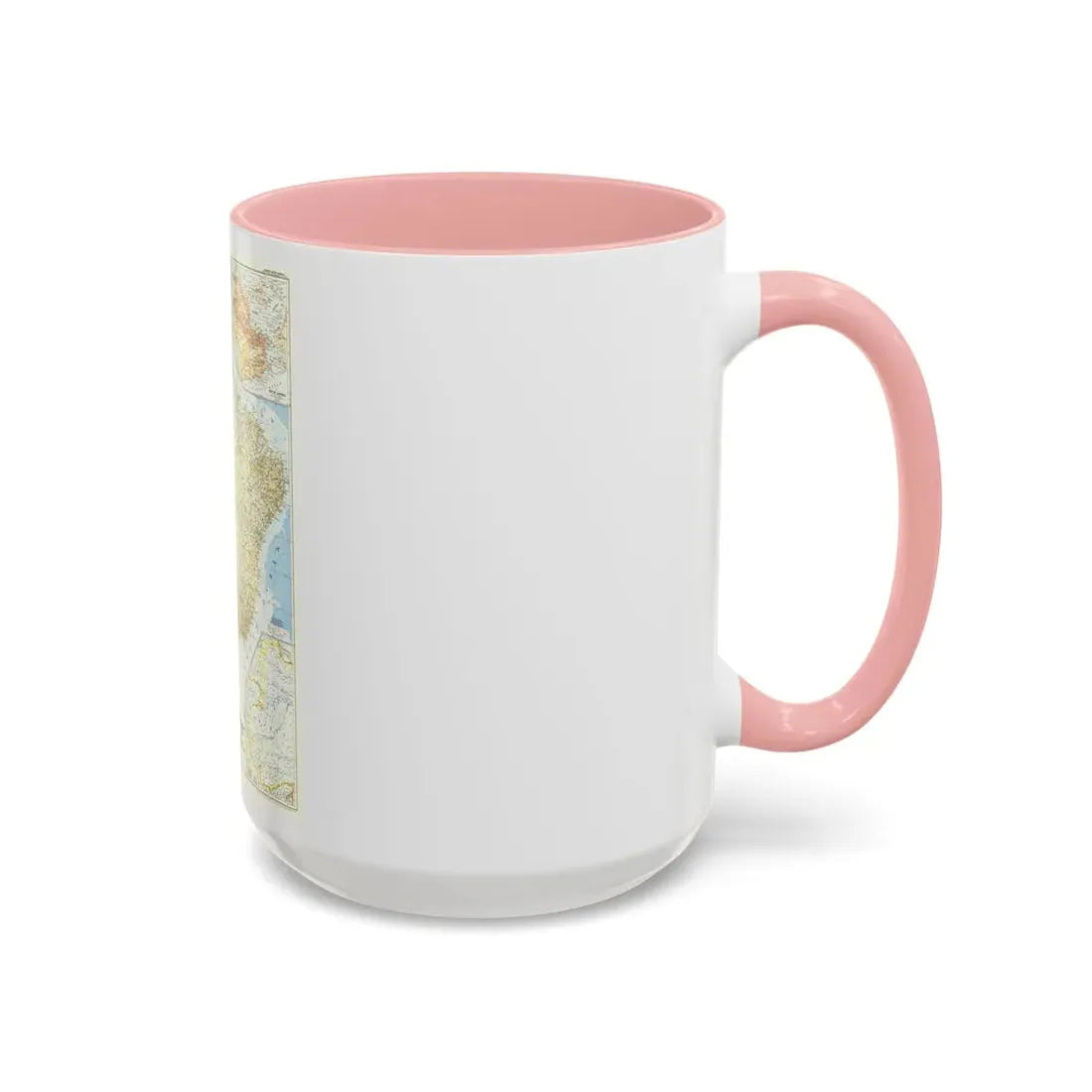 South America - Eastern (1955) (Map) Accent Coffee Mug - Go Mug Yourself