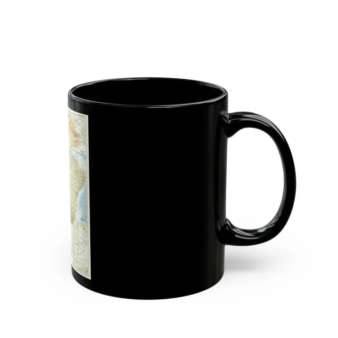 South America - Eastern (1955) (Map) Black Coffee Mug - Go Mug Yourself