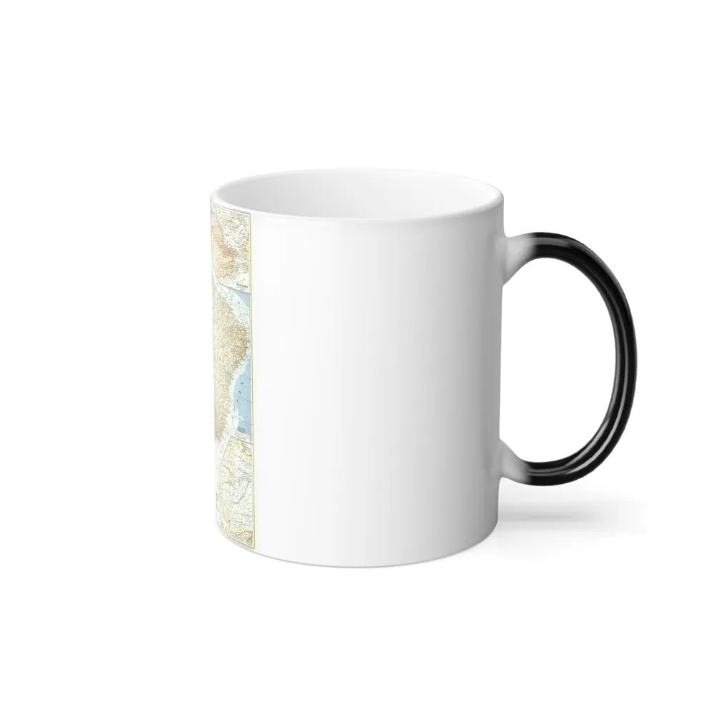 South America - Eastern (1955) (Map) Color Changing Mug 11oz-Go Mug Yourself