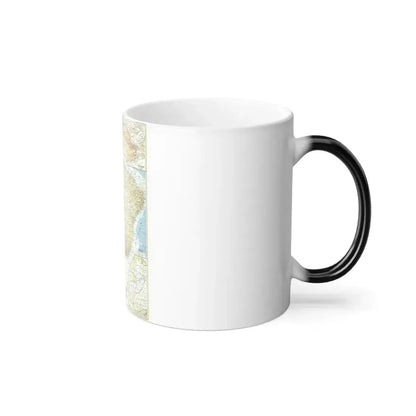 South America - Eastern (1955) (Map) Color Changing Mug 11oz - Go Mug Yourself