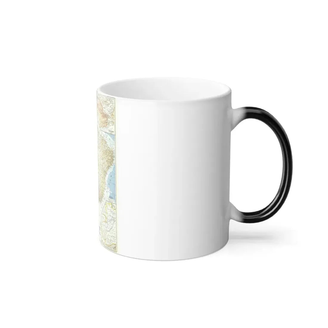 South America - Eastern (1955) (Map) Color Changing Mug 11oz - Go Mug Yourself