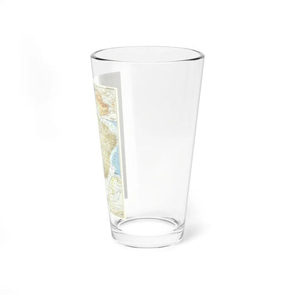 South America - Eastern (1955) (Map) Pint Glass 16oz-Go Mug Yourself