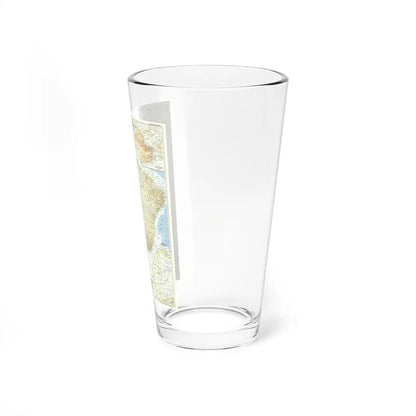 South America - Eastern (1955) (Map) Pint Glass 16oz - Go Mug Yourself